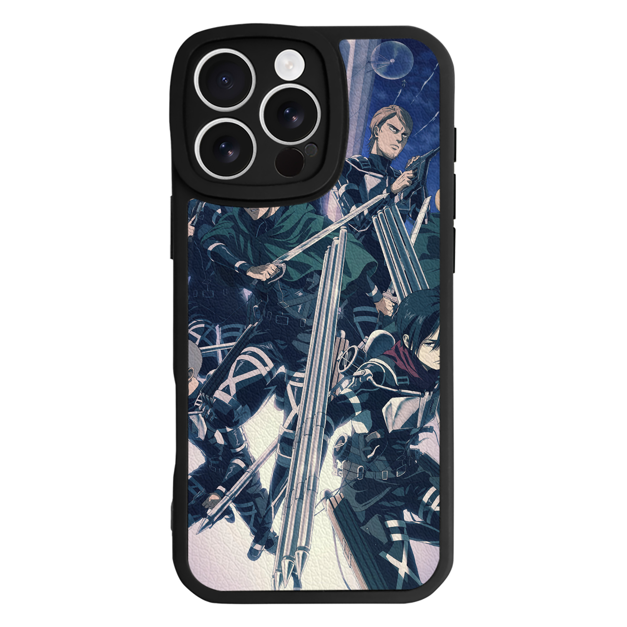 （画像用） 進撃の巨人 Attack on Titan 【iPhone 16シリーズ対応】シリコンスマホケース（レザー調） 材質：シリコン